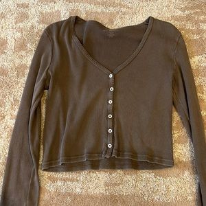Brandy Melville brown long sleeve